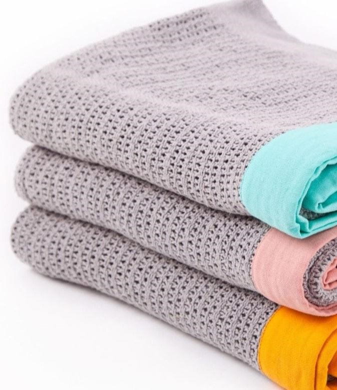 Organic Cotton Cot Blanket - 120x100cm