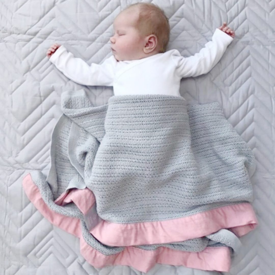 Organic Cotton Pram Blanket - 90x70cm