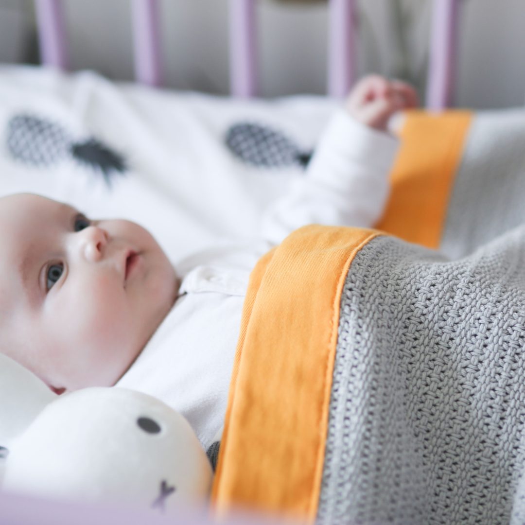 Organic Cotton Pram Blanket - 90x70cm