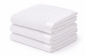 Organic cellular blanket.120x100cm White/Satin trim